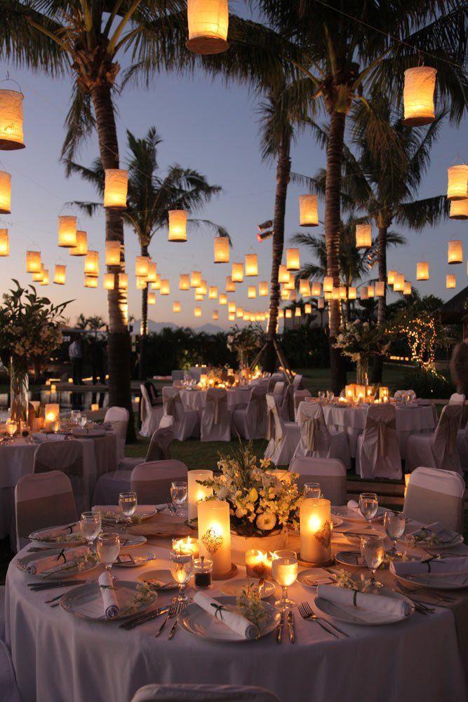 Wedding - Wedding Decor with lanterns all over.