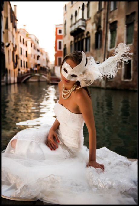 Hochzeit - Maske Braut