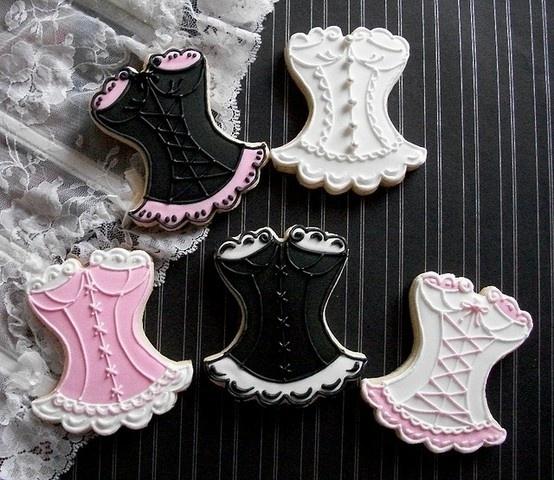 Mariage - # # Biscuit de bridalshower de corset Cookies