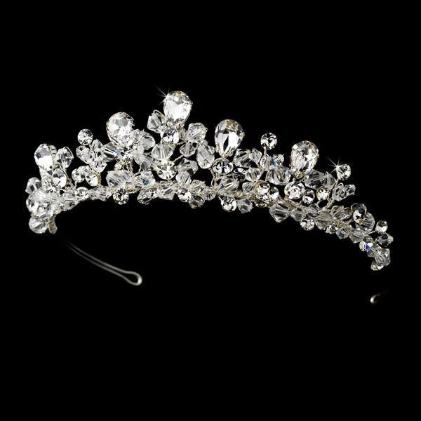 Wedding - NWT Dramatic Crystal And Rhinestone Wedding Headpiece Tiara