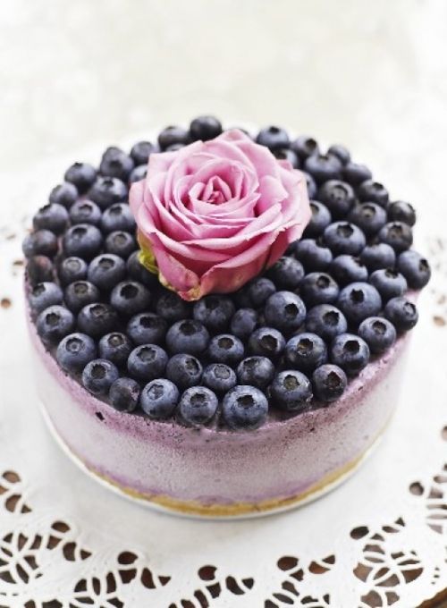 Wedding - Blueberry Ice Cream Cheesecake
