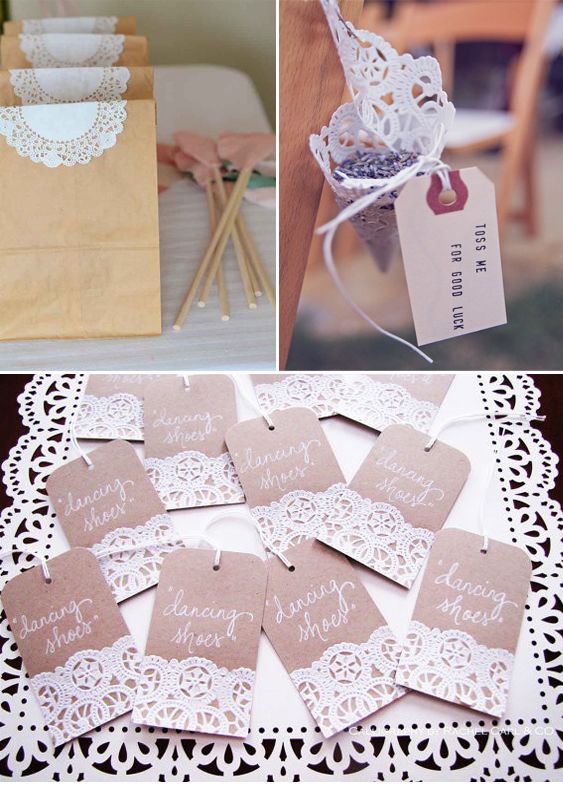 Wedding - Decorating With Doilies   
