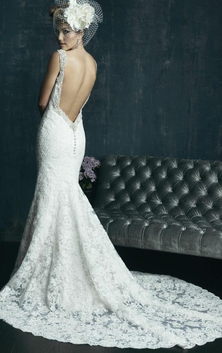 Wedding - Long lace wedding dress