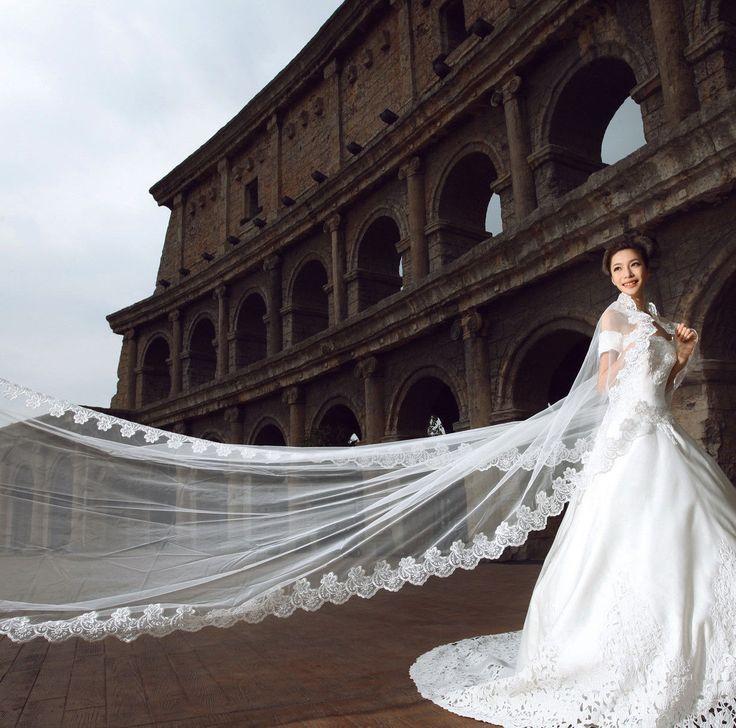 Свадьба - NEW White Or Ivory Charming Romantic Cathedral Length Bridal Wedding Veil