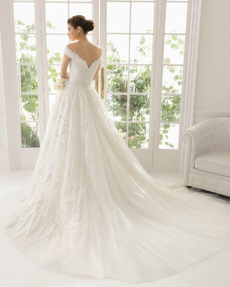 Hochzeit - White/Ivory Lace Wedding Dress Bridal Gown Custom Size 6 8 10 12 14 16 18