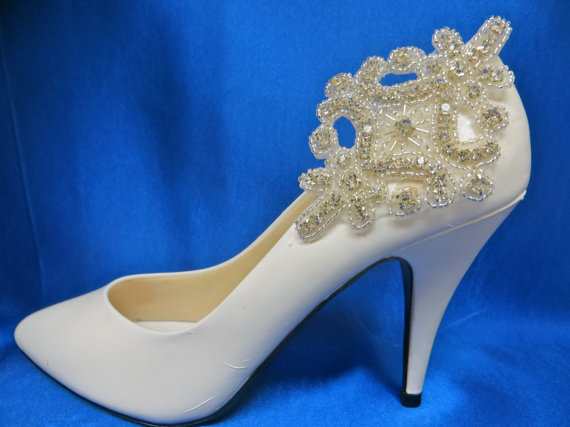 زفاف - Bridal Shoe Clips -  Rhinestone Shoe Clips