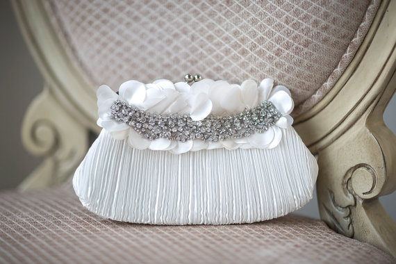 Hochzeit - Bridal Purse, Bridal Handbag, Wedding purse, - New