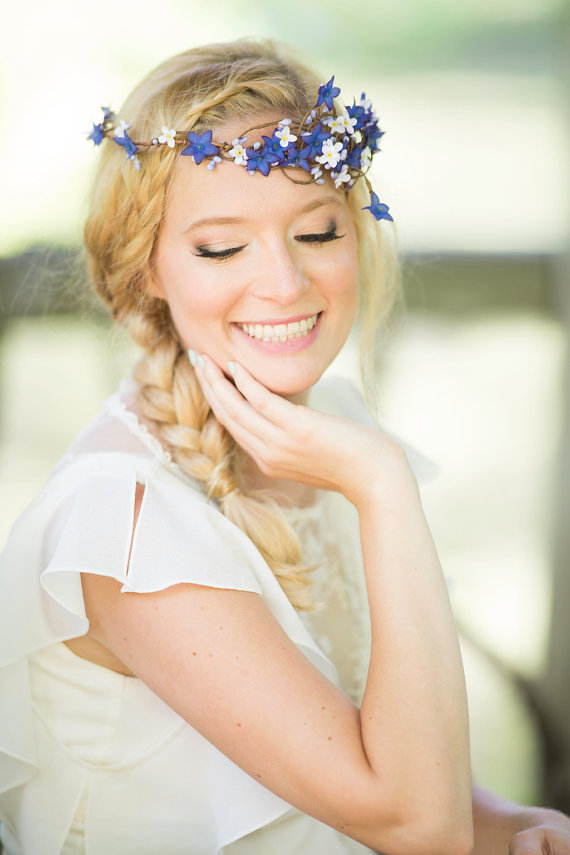 Wedding - bridal hair floral headpiece accessories