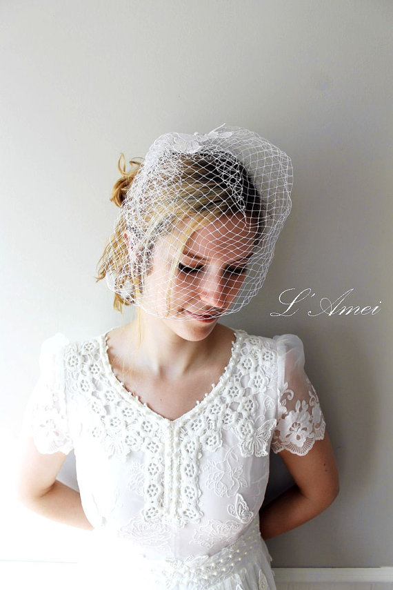 زفاف - Pure white wedding Veil