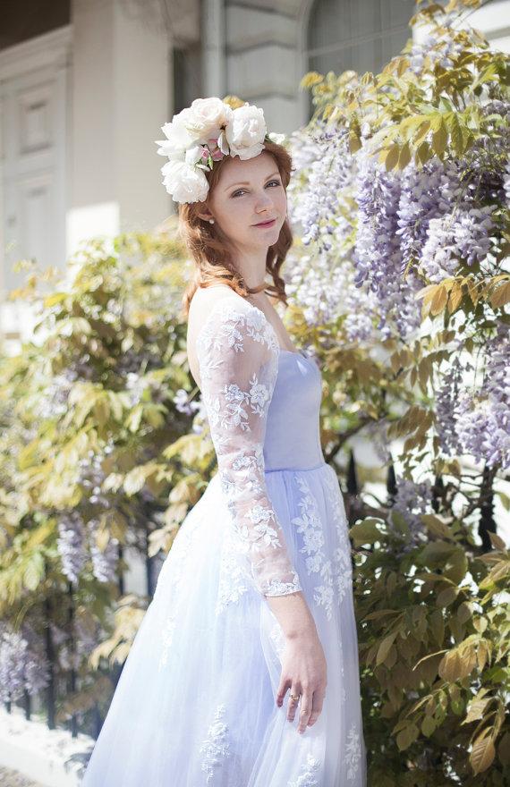 Hochzeit - White wedding gown for flower girl