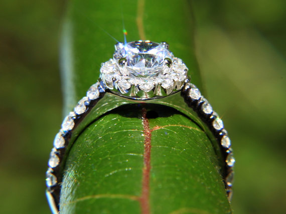 Mariage - Beautiful fancy diamond Engagement Ring