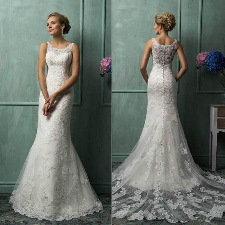 Hochzeit - White/Ivory Lace Wedding Dress Bridal Gown Custom Size4 6 8 10 12 14 16 18 20