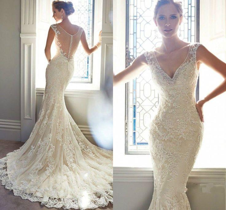 mermaid lace bridal gowns