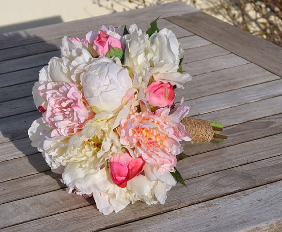 Wedding - Silk Keepsake Wedding Bouquet