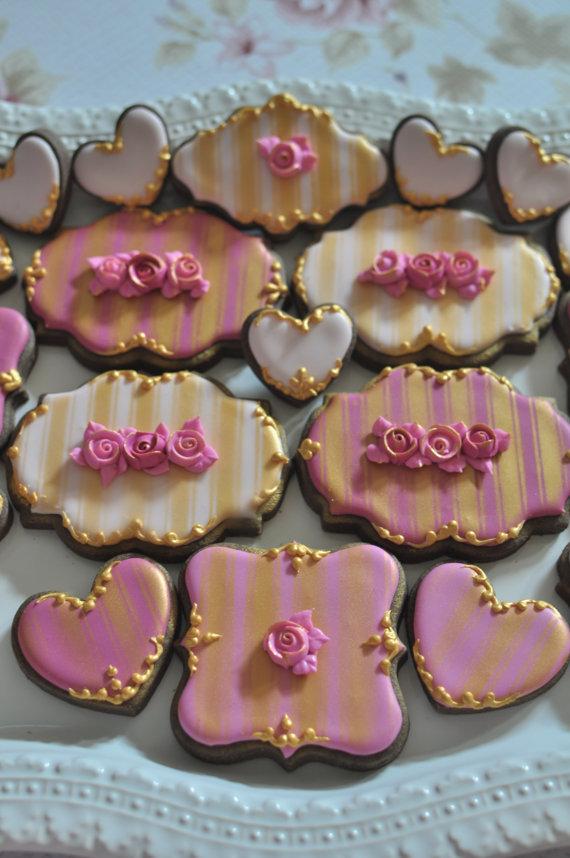 Mariage - Baroque Style, Marie Antoinette Cookie Favors