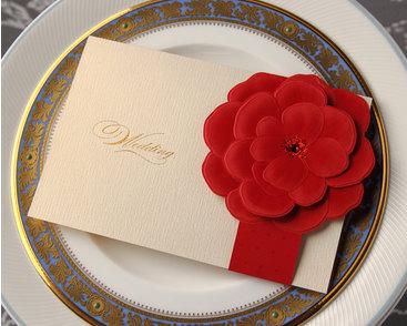 Hochzeit - Printable Customized Red Wedding Invitations