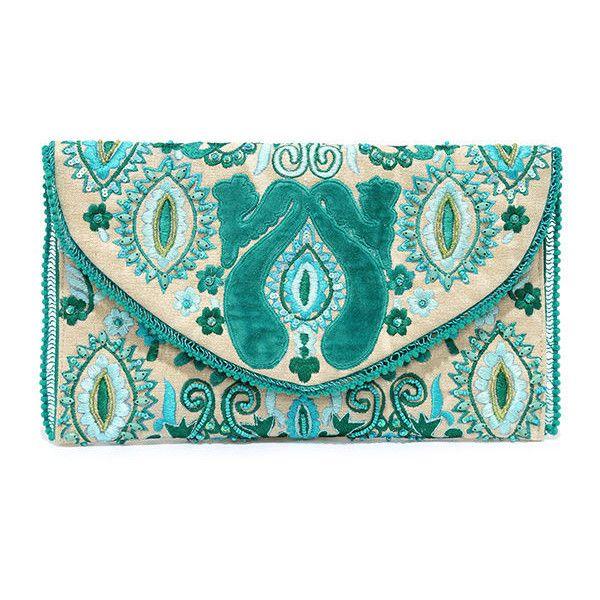 Mariage - All I Ever Wanted Teal Beaded Clutch