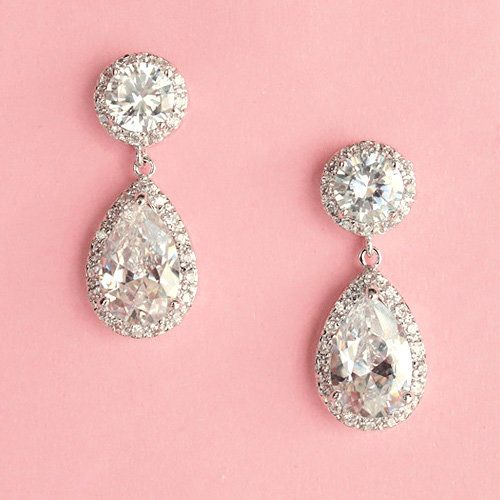 Свадьба - Three Pieces Bridal Jewelry - Earrings Bracelet A 45% Off Retail