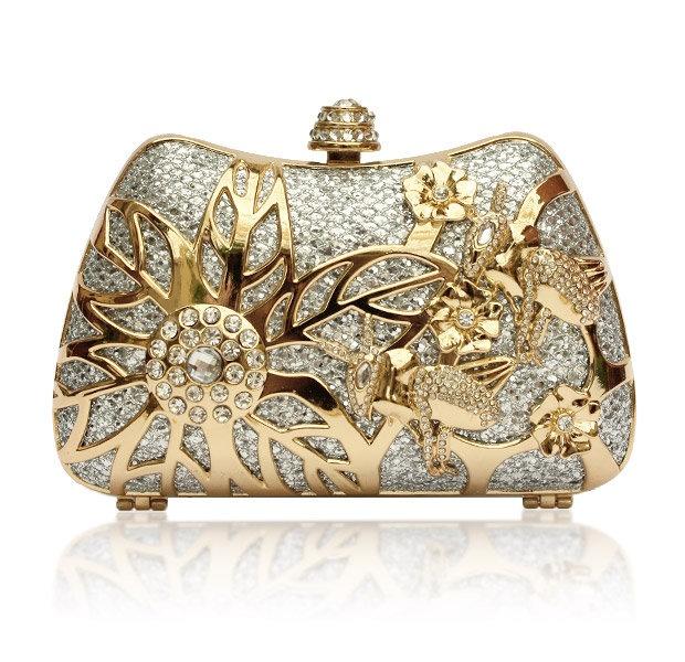 Wedding - Spring Bloom Crystal Clutch - Kate Ketzal Jewelry & Adornments