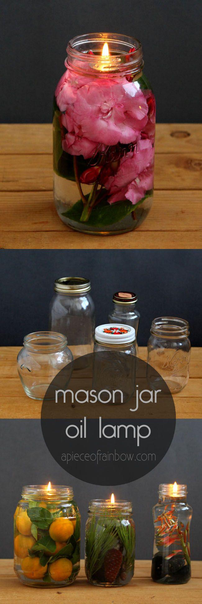 Hochzeit - Magical Mason Jar Oil Lamp