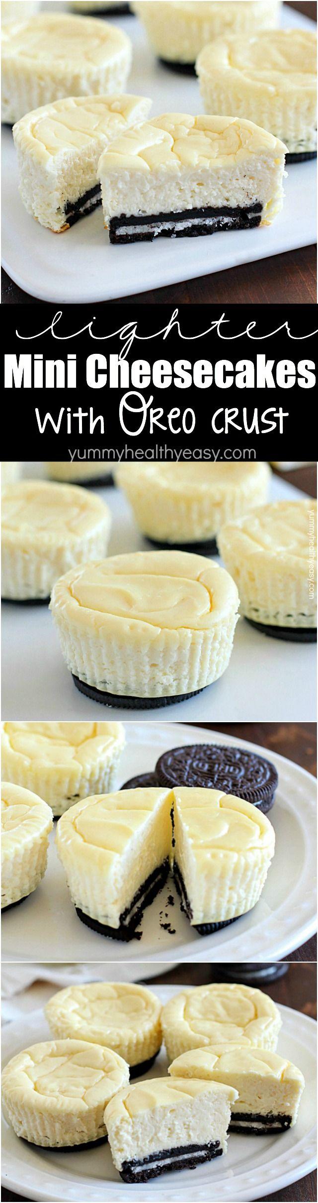 زفاف - Lighter Mini Cheesecakes With Oreo Crust