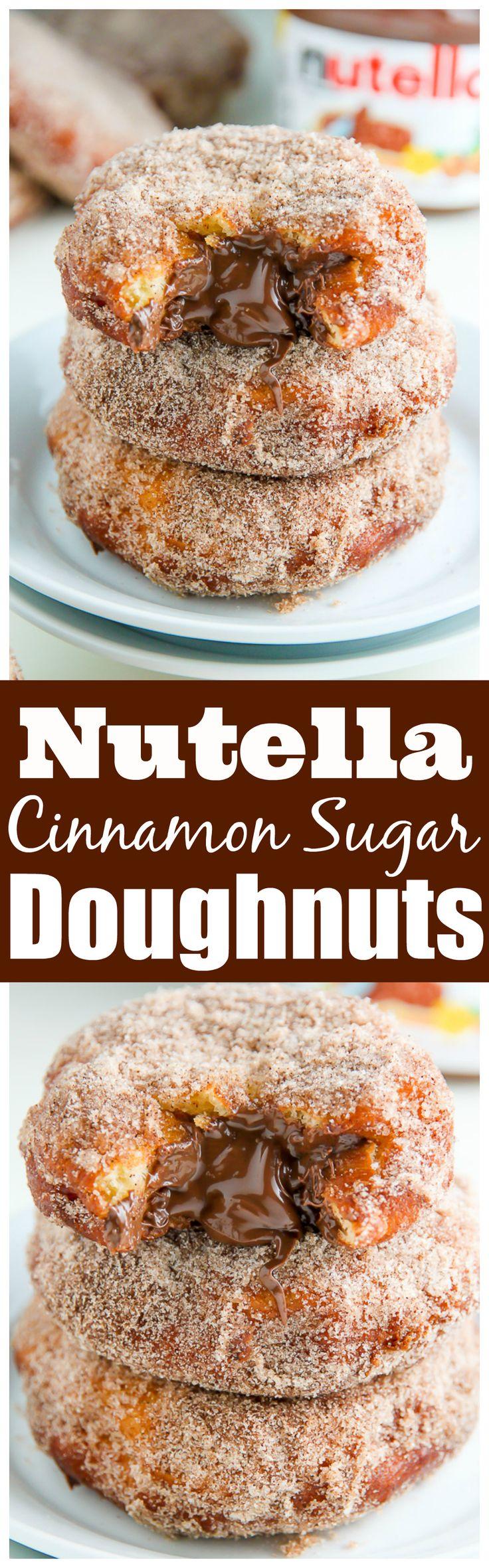 زفاف - Nutella Cinnamon Sugar Doughnuts