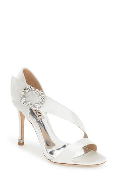 Wedding - Badgley Mischka 'Night' Crystal Embellished Evening Sandal (Women) 