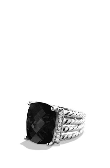 Hochzeit - David Yurman 'Wheaton' Ring with Semiprecious Stone & Diamonds 
