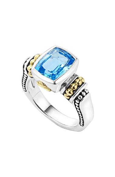 زفاف - LAGOS 'Caviar Color' Small Semiprecious Stone Ring 