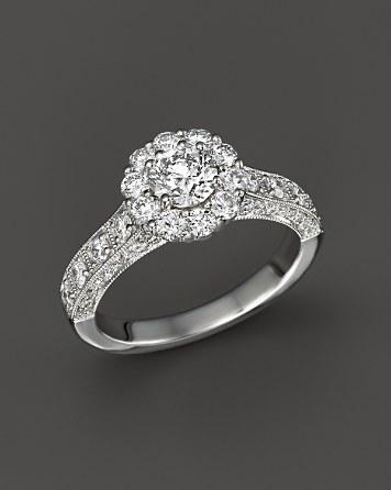 زفاف - Bloomingdale&#039;s Diamond Engagement Ring in 14K White Gold, 1.50 ct. t.w.