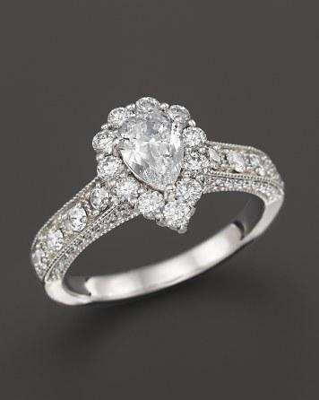 زفاف - Bloomingdale&#039;s Vintage Inpired Diamond Engagement Ring in 14K White Gold, 1.50 ct. t.w.