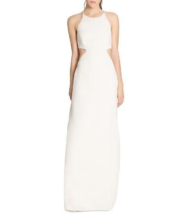 Mariage - HALSTON HERITAGE Cutout Crepe Gown