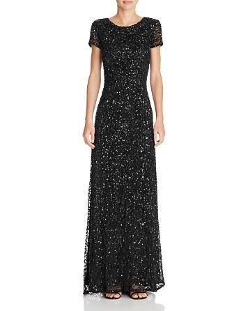 Wedding - Adrianna Papell Sequin Scoop Back Gown