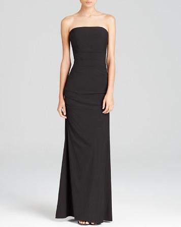 Mariage - Nicole Miller Ruched Strapless Gown