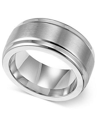 Hochzeit - Triton Triton Men&#039;s Stainless Steel Ring, 9mm Wedding Band
