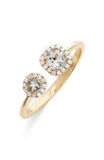 Wedding - Bony Levy Double Amethyst & Diamond Ring