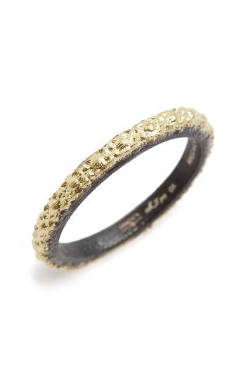 زفاف - Armenta Old World Textured Stack Wedding Ring