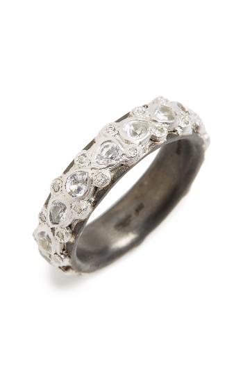 Hochzeit - Armenta New World Sapphire Stack Ring
