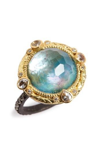زفاف - Armenta Old World Opal & Diamond Ring 