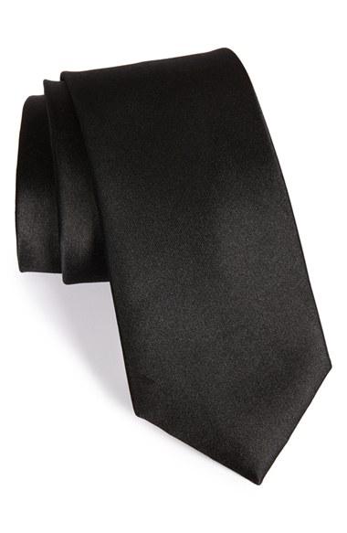Wedding - Nordstrom Men's Shop Solid Satin Silk Tie 