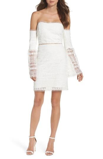 Mariage - Foxiedox Catalina Lace Off the Shoulder Sheath Dress 