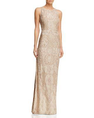 Mariage - Aidan Mattox Embellished Lace Gown