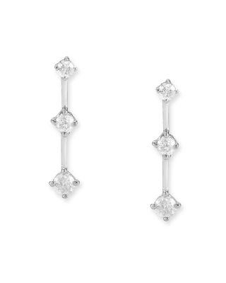 Hochzeit - Bloomingdale&#039;s Diamond Linear Drop Earrings in 14K White Gold, .50 ct. t.w.