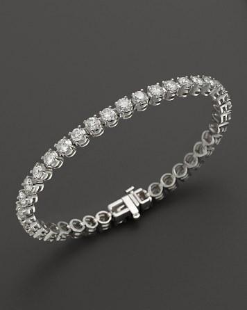 Wedding - Bloomingdale&#039;s Diamond Tennis Bracelet in 14K White Gold - 100% Exclusive