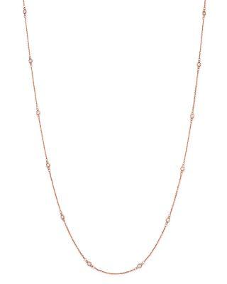 Hochzeit - Bloomingdale&#039;s Diamond Station Necklace in 14K Rose Gold, .30 ct. t.w. - 100% Exclusive
