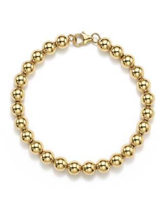 Wedding - Bloomingdale&#039;s 14K Yellow Gold Beaded Bracelet - 100% Exclusive