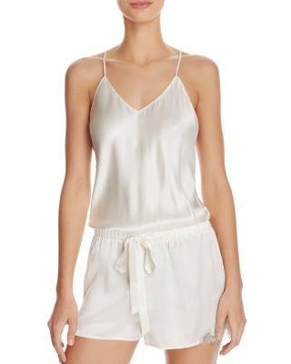 Mariage - GINIA Chantilly Lace Silk Romper