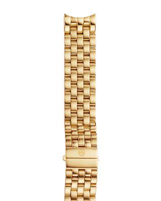 زفاف - MICHELE Sport Sail 18 Gold Watch Bracelet, 18mm