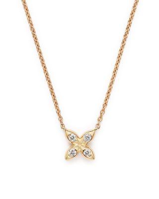 زفاف - Dana Rebecca Designs 14K Rose Gold Sophia Ryan X Pendant Necklace with Diamonds