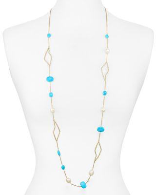 Mariage - Alexis Bittar Encased Stone Station Necklace, 42&#034;